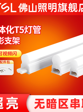 佛山照明led灯管日光灯用节能1.2米T5一体化支架超亮长条家用光管