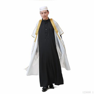 阿拉伯酋长服毕业服男学士服演讲服muslim men bachelor uniform1