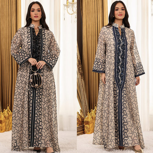 舒适气质民族风大摆型宽松腰