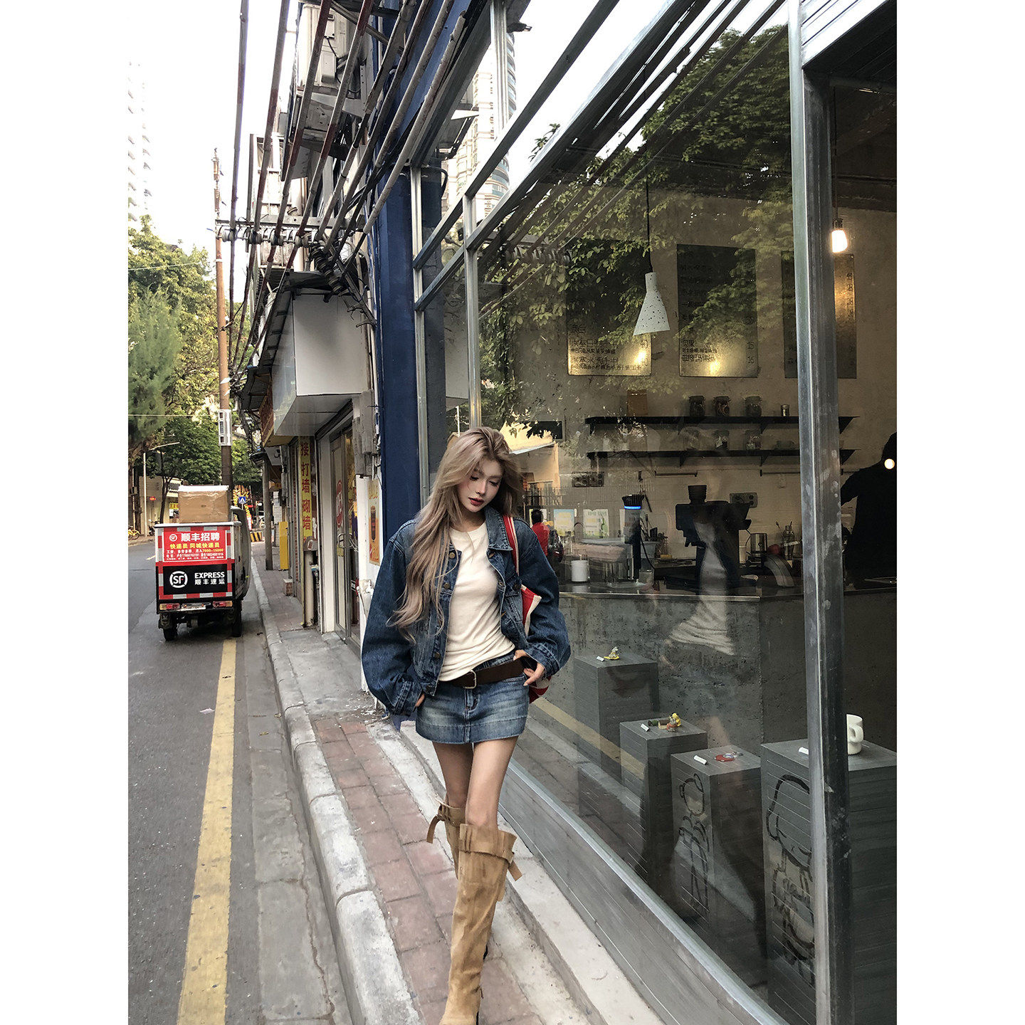 七颗虾滑牛仔半身裙裤2026春季新款女A字包臀裙子绝美巨好看短裙