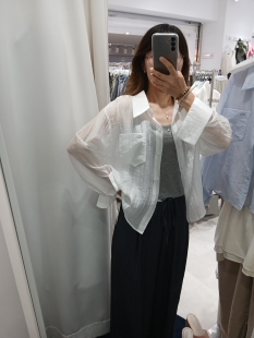 2026夏季新款时尚百搭减龄长袖衬衫女均码夏透气通勤百搭