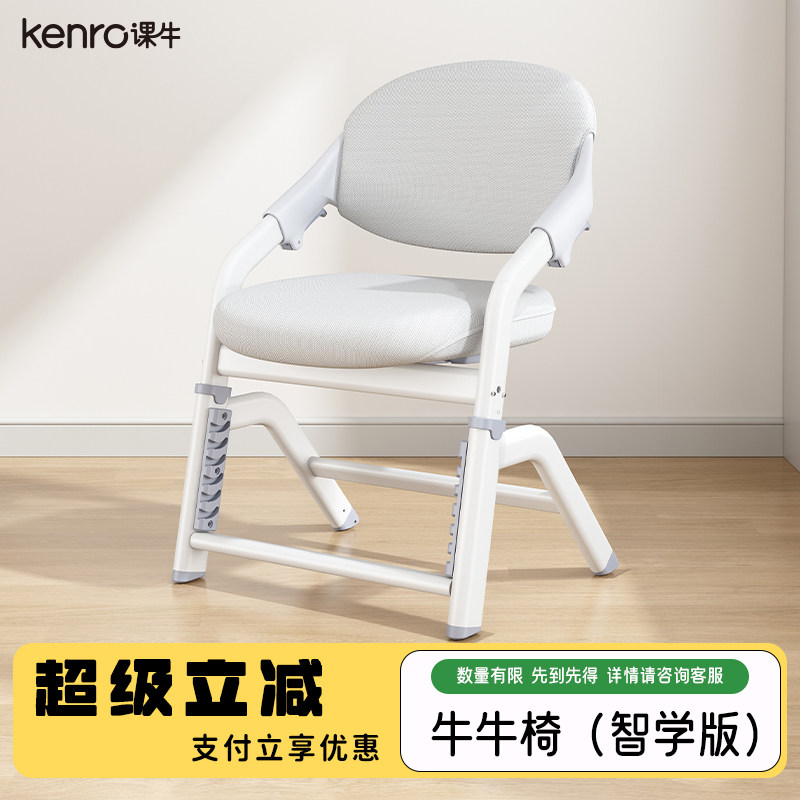 kenro课牛儿童学习椅子小学生家用写字椅辅助坐姿可升降椅书桌椅