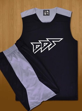 斗者美式街头篮球服套装宽松训练背心坎肩球衣定制
