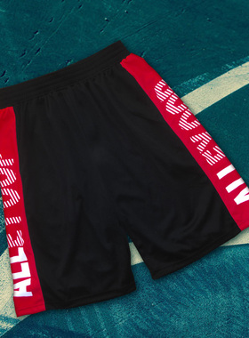 禁穿配色街头篮球裤运动裤篮球短裤男运动短裤训练裤街球速干健身