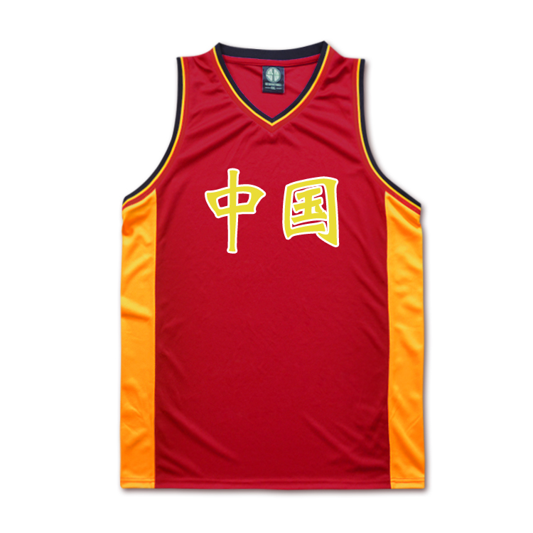 篮球训练服宽肩复古中国队男篮训练背心国家队郭艾伦篮球服篮球衣