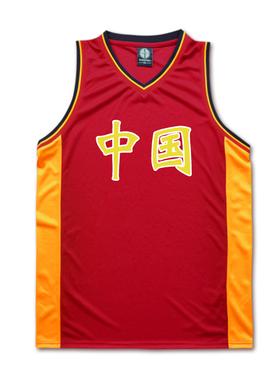 篮球训练服宽肩复古中国队男篮训练背心国家队郭艾伦篮球服篮球衣