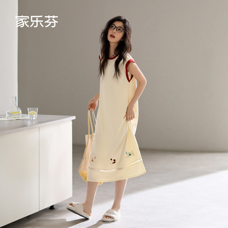 【商场同款】家乐芬睡裙女莫代尔图片