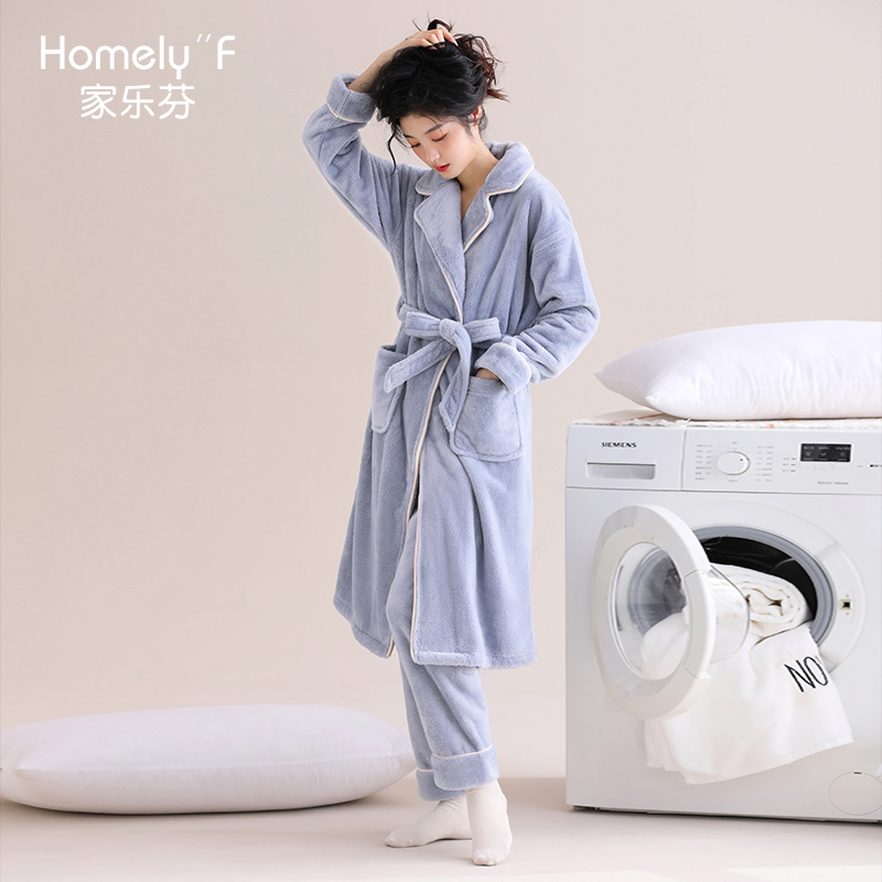 【商场同款】家乐芬法兰绒睡袍