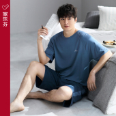 冰丝套装 夏季 凉感 短裤 莫代尔睡衣男士 短袖 薄款 夏款 家居服男款