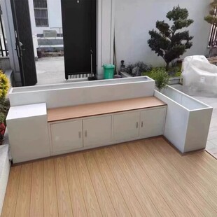 户外花箱定制坐凳花箱座椅组合商业广场外摆隔断室内庭院花槽围栏