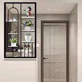 铁艺金属轻奢屏风客厅格栅现代玄关不锈钢装 饰镂空洗漱台干区隔断