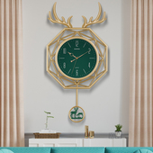 钟表挂钟客厅北欧轻奢时尚 饰时钟石英钟网红挂墙表家用 简约现代装