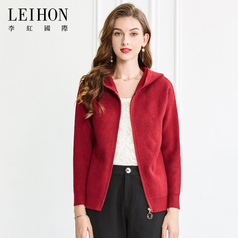 李红国际2023春中老年装中国红妈妈装通勤显瘦短款针织开衫外套女使用感如何?