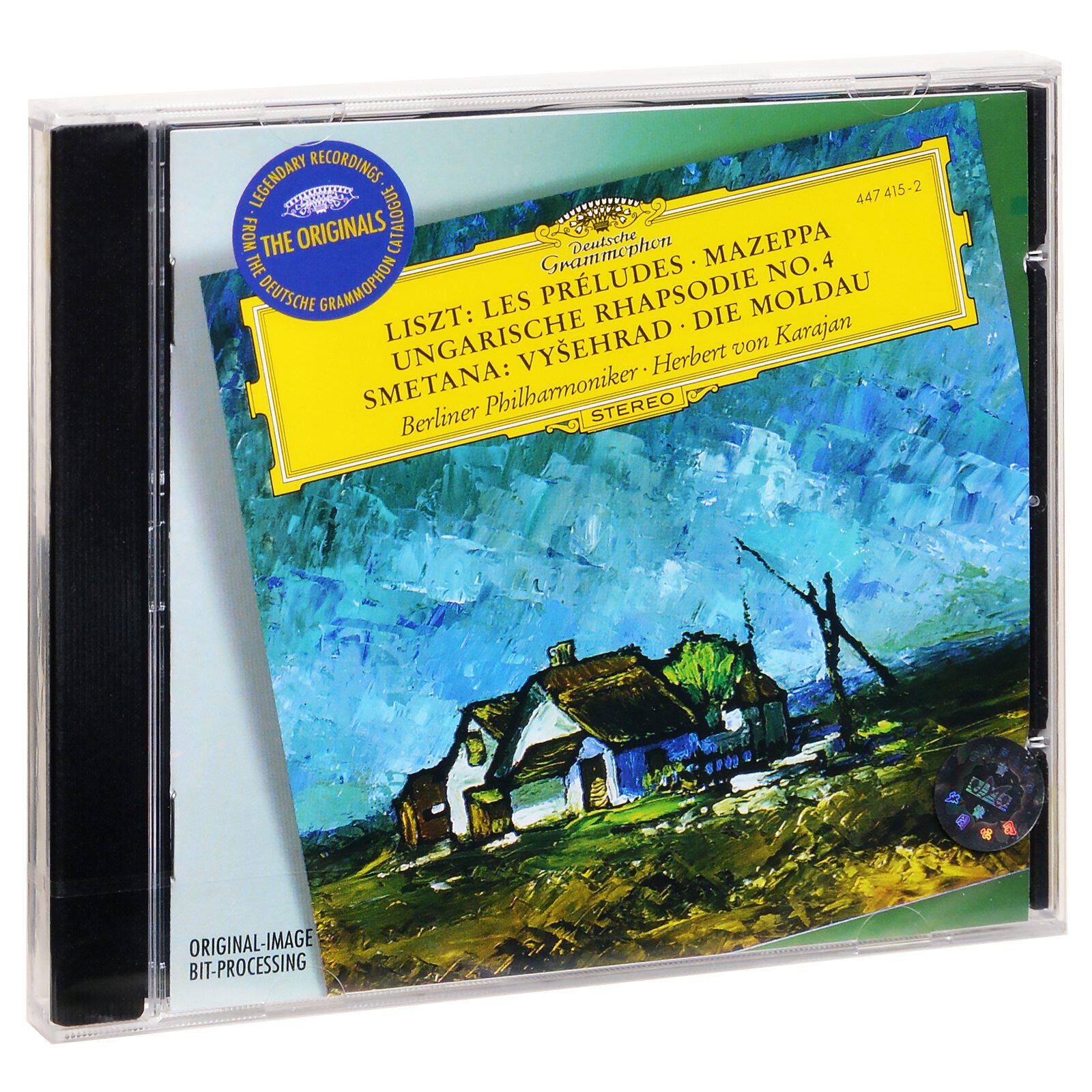 【进口德版】卡拉扬&柏林爱乐乐团 李斯特 斯美塔那我的祖国 CD