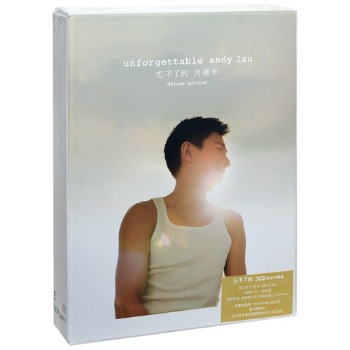 正版 刘德华 忘不了的Unforgettable 专辑3CD+画册+20明信片
