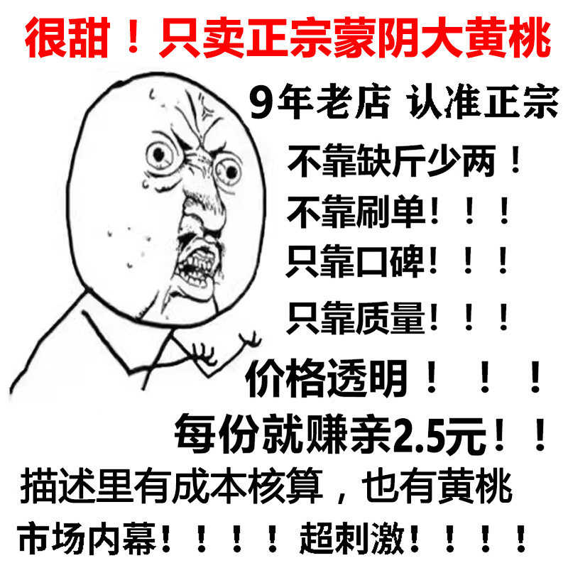 蒙阴大黄桃果园现现发