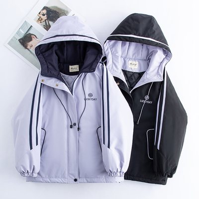 初中生棉衣外套秋冬2025新款加厚