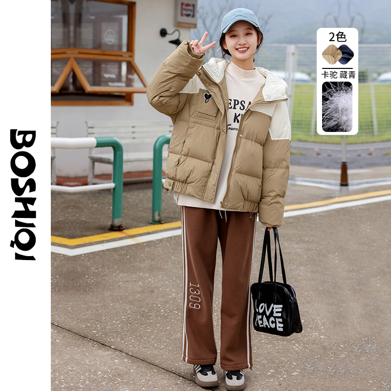 博诗琪2023秋冬学院风羽绒服