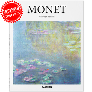 英文原版 印象派大师莫奈油画画册 进口英文原版 莫奈画册 艺术绘画作品集书籍 Monet 现货秒发