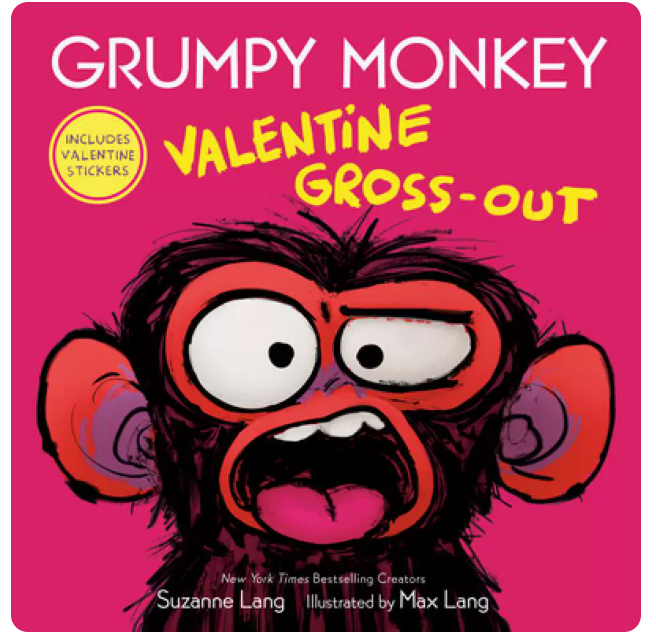 【预售】英文原版 Grumpy Monkey Valentine Gross-Out坏脾气的猴子情人节恶心 Suzanne Lang课外读物 ...