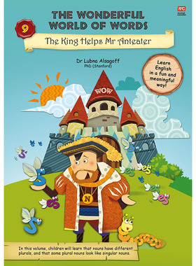 【现货】英文原版 Wow V9 The King Helps Mr Anteater 国王帮助食蚁兽先生 儿童英语故事书单词互动启蒙英语阅读素养儿童语言学习