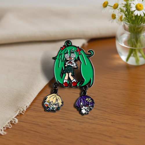 Hatsune Miku 初音未来 金属徽章胸针配饰崩坏星穹铁道真理医生