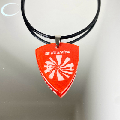 The White Stripes白色条纹乐队周边拨片项链配饰专辑欧美摇滚