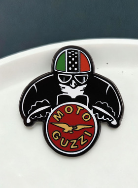 Moto Guzzi 莫托古兹 金属徽章胸针配饰 Pins意大利摩托车品牌