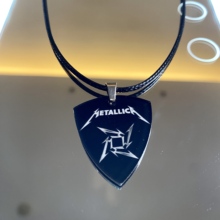 Metallica金属乐队周边项链吉他拨片配饰专辑欧美摇滚徽章配饰