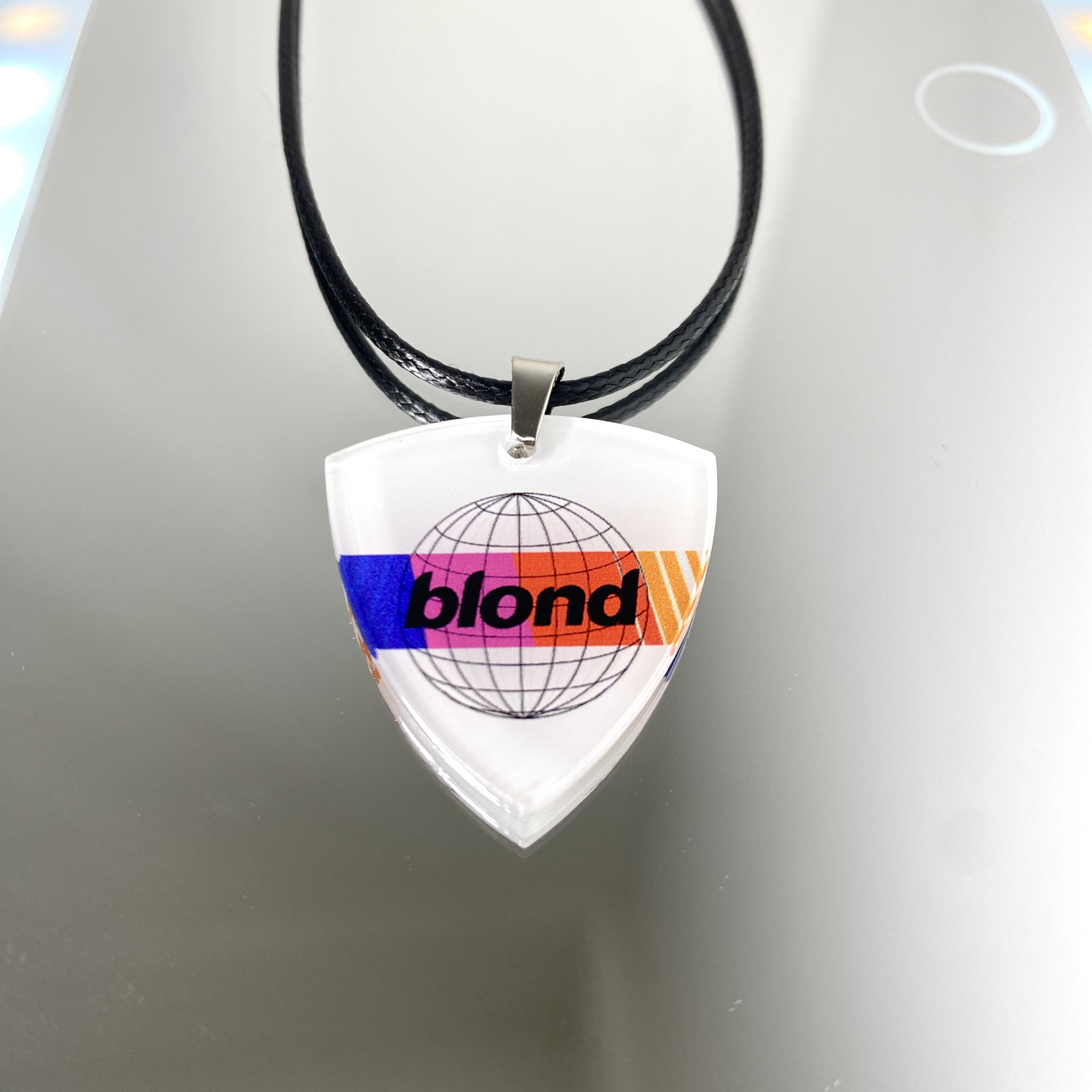 Frank Ocean Blonde弗兰克奥申法海周边吉他拨片项链配饰专辑欧美