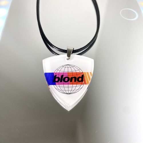Frank Ocean Blonde弗兰克奥申法海周边吉他拨片项链配饰专辑欧美