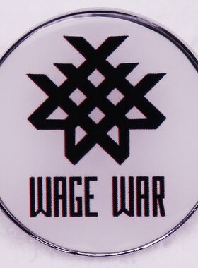 美国金属芯乐队WAGE WAR金属核乐队金属徽章胸针配饰 Pins
