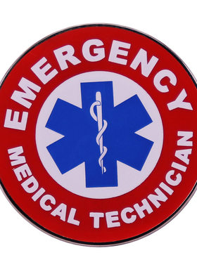 MERGENCY MEDICAL TECHNICIAN 生命之星急救医疗金属徽章胸针配饰