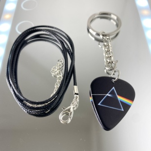 Floyd周边专业吉他拨片项链钥匙扣平克弗洛伊德 Pink 可弹奏