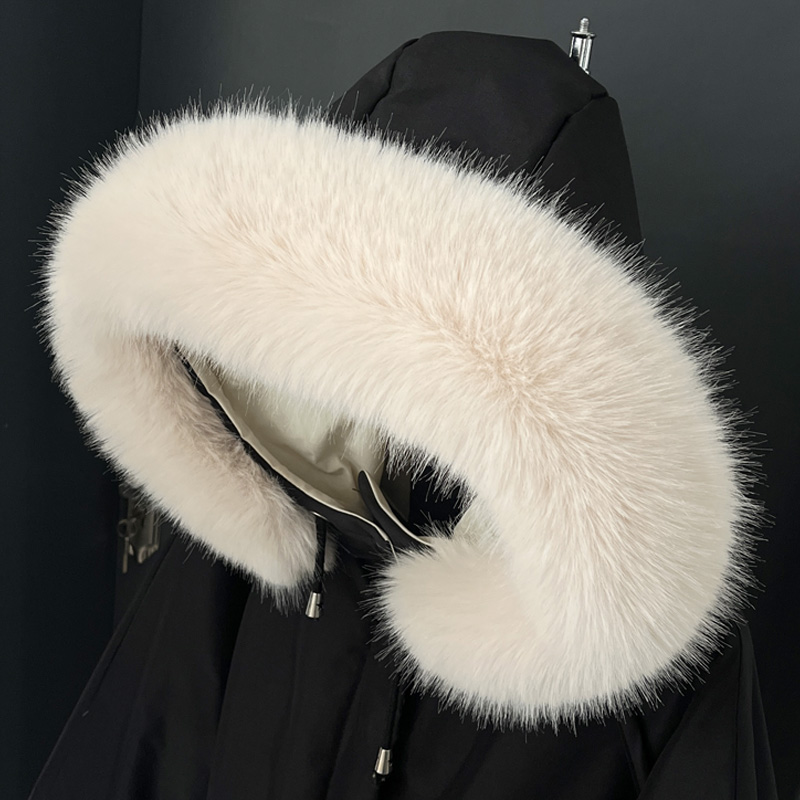 仿狐狸毛领单卖真毛假毛领子男女通用帽条羽绒服毛领单买单独毛领