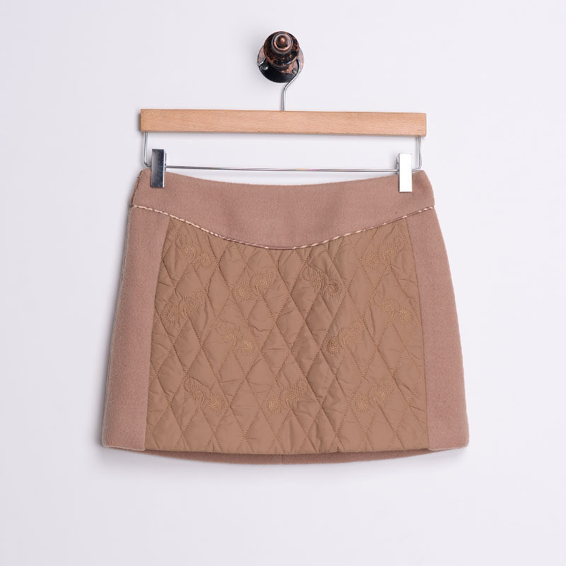 2018年女装冬装新款时尚民族风呢子拼接半身裙一步包臀裙潮LE204|msdalam kategori Butik wanita / wanita, skirt - dari Buy2taobao.com untuk memberikan perkhidmatan ejen Taobao profesional membeli