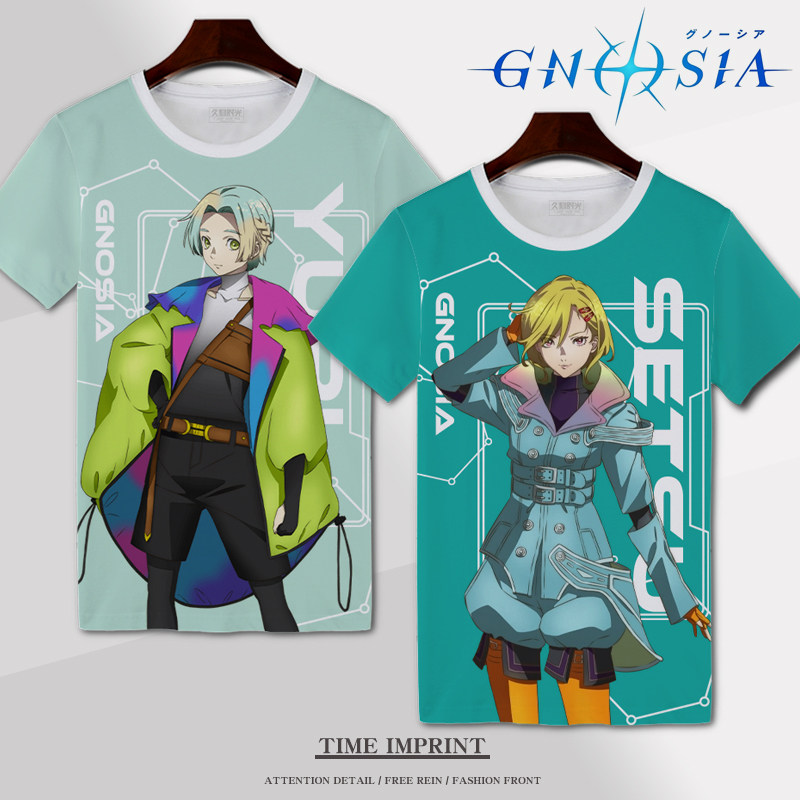 2026新款古诺希亚GNOSIA短袖T恤动漫游戏定制二次元痛衣服漫迷装,男装,T恤,淘宝优惠券,粉丝福利购,淘宝优惠卷