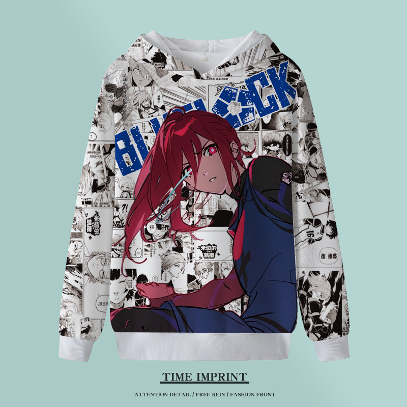 秋冬蓝监卫衣帽衫蜂乐回痛衣千切豹马外套凪诚士郎二次元上衣定制