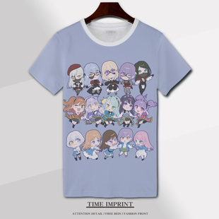 BanG Dream Ave Mujica丰川祥子 祐天寺若麦短袖T恤动漫应援痛衣