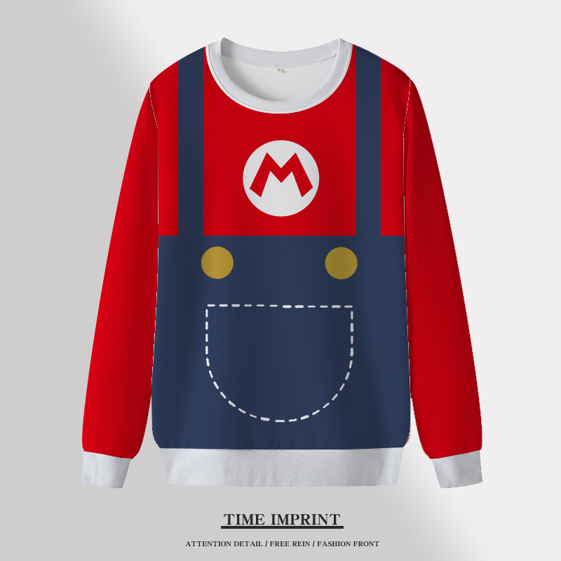 马里奥圆领卫衣游戏速干