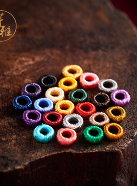 芊雅精工手工缠线无痕拉圈手链项链半成品3mm孔径线圈线环DIY配件