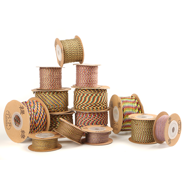 台湾缇绵原装五彩玉五色手串线