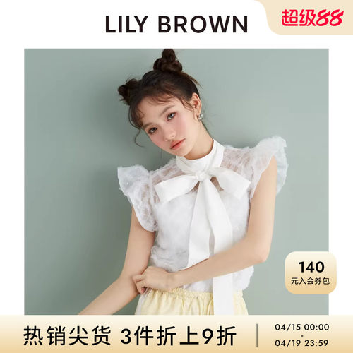 上衣衬衫LILYBROWN小飞袖蝴蝶结