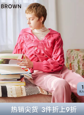 LILY BROWN春夏款 通勤高腰宽腰头直筒阔腿长裤LWFP231066