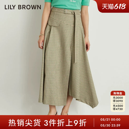 高腰不规则半身裙LILYBROWN伞裙