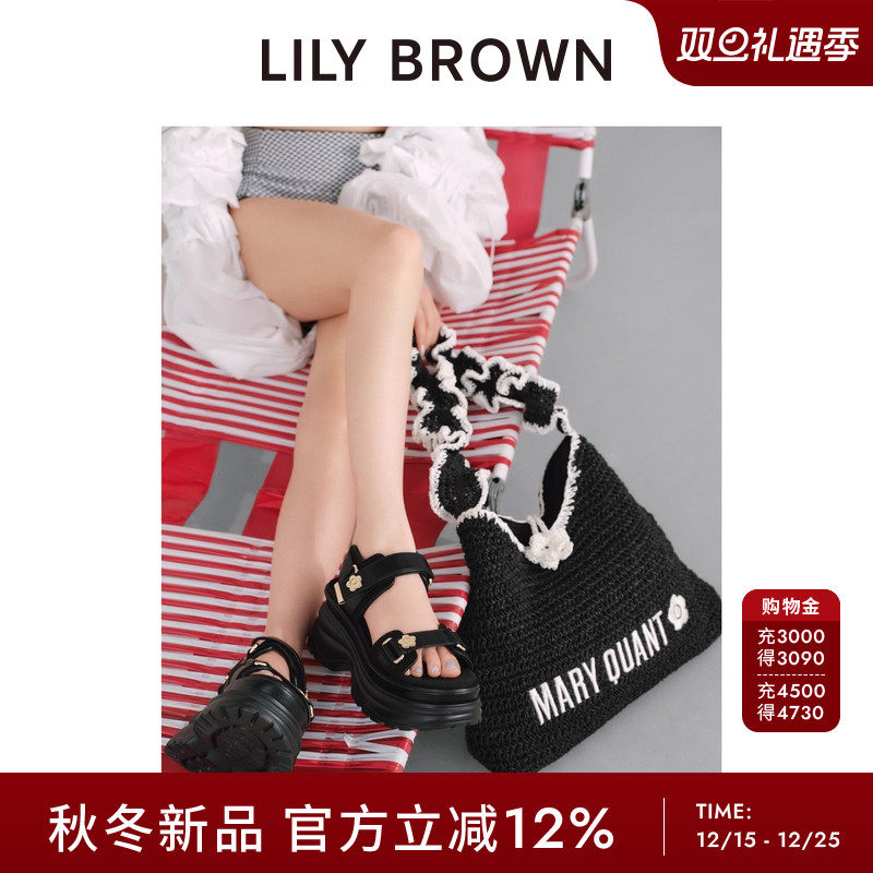 LILYBROWN运动休闲厚底凉鞋