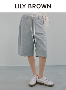 LILY BROWN春夏款复古高腰阔腿牛仔五分裤中裤LWFP252112