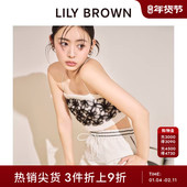 时尚 LILY BROWN春夏款 亮片针织短抹胸吊带背心LWNT242808