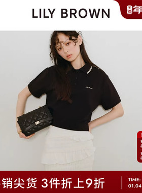 LILY BROWN春夏款甜美高腰印花荷叶边褶皱半身裙LWFS251186