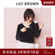 丝绒花朵刺绣吊带开衫 LILY BROWN2025秋冬新品 两件套LWCT254089